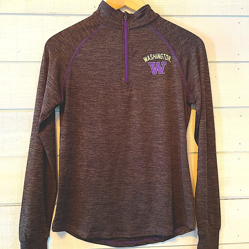 University of Washington womens zip up pullover. size small